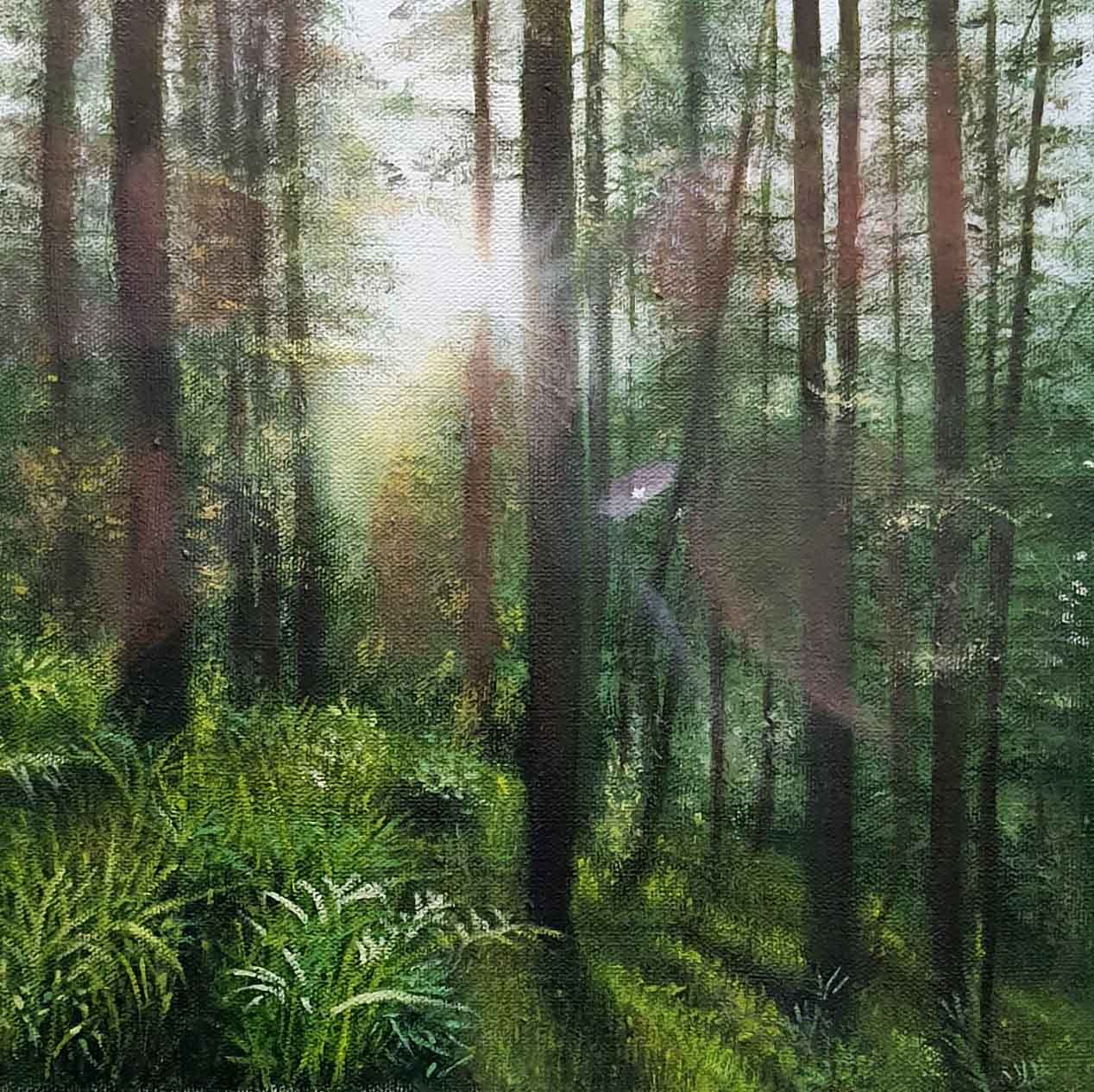 Into The Thick Of It, Oil on Canvas, 10×10 inches, Jul/2021, SOLD